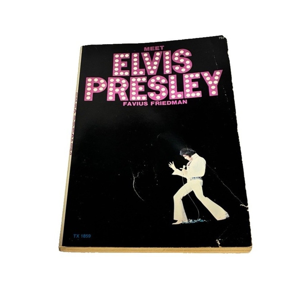 Meet Elvis Presley Favius Friedman Scholastic TX 1859 Vintage 1970s Paperback
